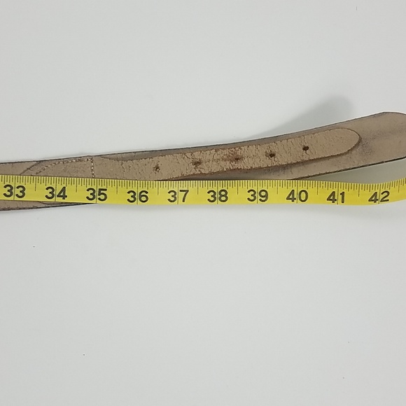 Vintage unitog black leather belt size 38 - Picture 3 of 6